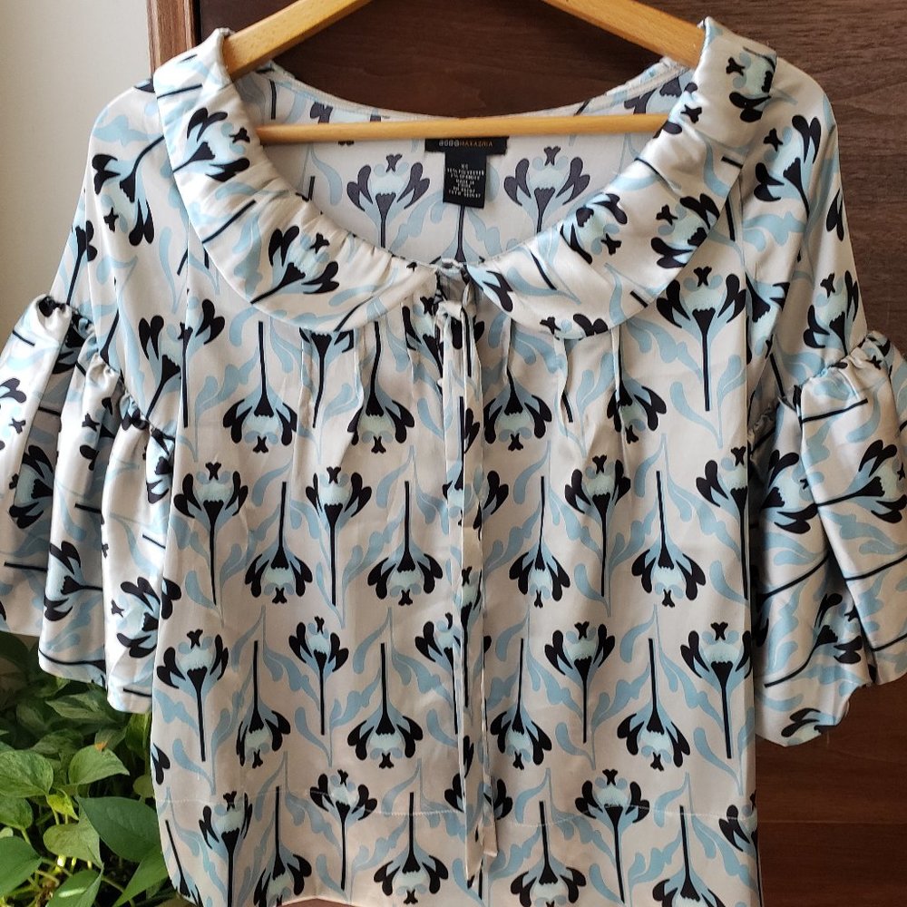 BCBGMaxAzaria Satin Blouse